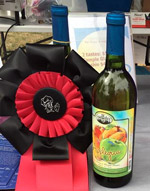 Applegria with prize winning ribbon